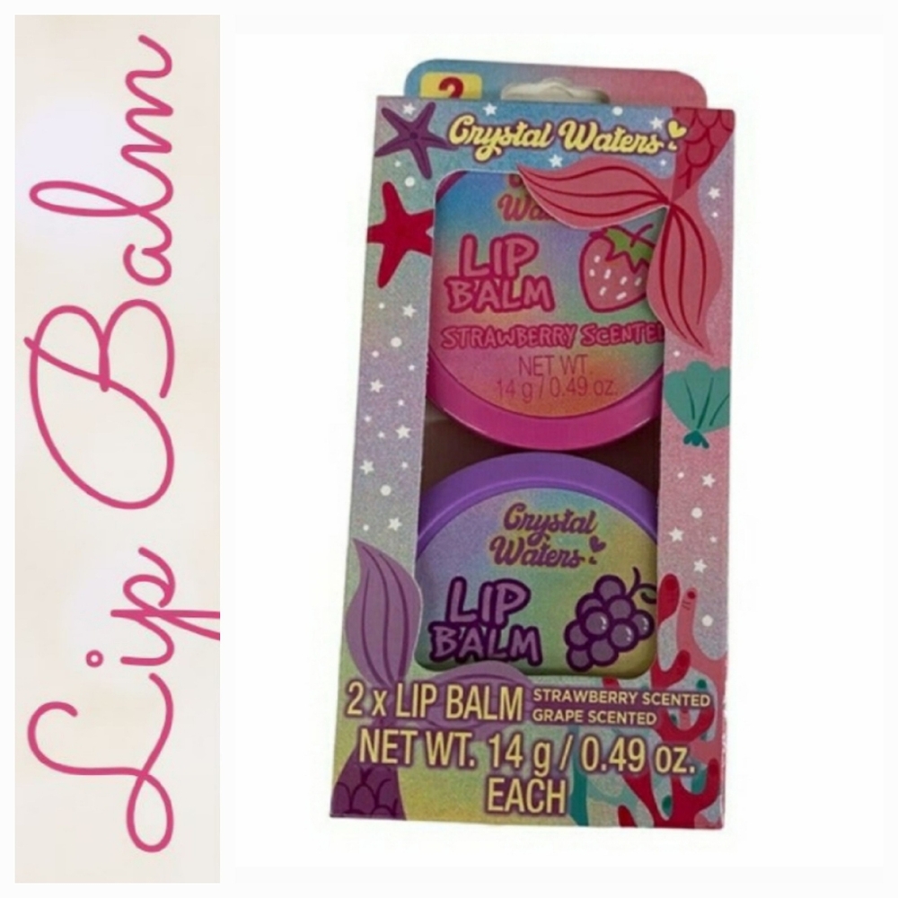 Crystal Waters 2pk-Lip Balm Set **bundle bonus